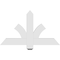 Ekena Millwork Redmond Architectural Grade PVC Gable Bracket, 36"W x 21"H x 2"D x 4"F, 14/12 Pitch GBP036X21X0204RED00 - alternate 5
